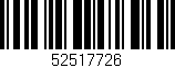 Código de barras (EAN, GTIN, SKU, ISBN): '52517726'