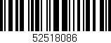 Código de barras (EAN, GTIN, SKU, ISBN): '52518086'