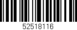 Código de barras (EAN, GTIN, SKU, ISBN): '52518116'