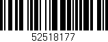 Código de barras (EAN, GTIN, SKU, ISBN): '52518177'