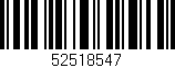 Código de barras (EAN, GTIN, SKU, ISBN): '52518547'