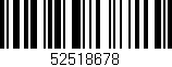 Código de barras (EAN, GTIN, SKU, ISBN): '52518678'