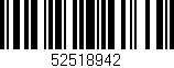 Código de barras (EAN, GTIN, SKU, ISBN): '52518942'