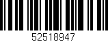 Código de barras (EAN, GTIN, SKU, ISBN): '52518947'