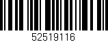Código de barras (EAN, GTIN, SKU, ISBN): '52519116'