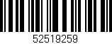 Código de barras (EAN, GTIN, SKU, ISBN): '52519259'