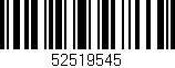 Código de barras (EAN, GTIN, SKU, ISBN): '52519545'