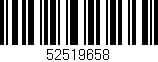 Código de barras (EAN, GTIN, SKU, ISBN): '52519658'