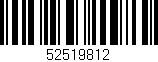 Código de barras (EAN, GTIN, SKU, ISBN): '52519812'