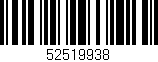 Código de barras (EAN, GTIN, SKU, ISBN): '52519938'