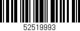 Código de barras (EAN, GTIN, SKU, ISBN): '52519993'