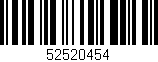 Código de barras (EAN, GTIN, SKU, ISBN): '52520454'