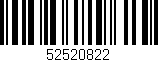 Código de barras (EAN, GTIN, SKU, ISBN): '52520822'