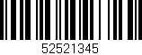 Código de barras (EAN, GTIN, SKU, ISBN): '52521345'