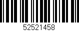 Código de barras (EAN, GTIN, SKU, ISBN): '52521458'
