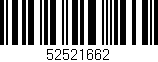 Código de barras (EAN, GTIN, SKU, ISBN): '52521662'