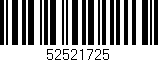 Código de barras (EAN, GTIN, SKU, ISBN): '52521725'
