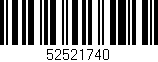 Código de barras (EAN, GTIN, SKU, ISBN): '52521740'
