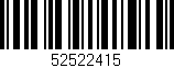 Código de barras (EAN, GTIN, SKU, ISBN): '52522415'