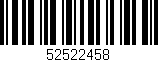 Código de barras (EAN, GTIN, SKU, ISBN): '52522458'