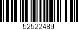 Código de barras (EAN, GTIN, SKU, ISBN): '52522489'