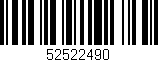 Código de barras (EAN, GTIN, SKU, ISBN): '52522490'