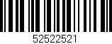 Código de barras (EAN, GTIN, SKU, ISBN): '52522521'