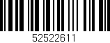 Código de barras (EAN, GTIN, SKU, ISBN): '52522611'