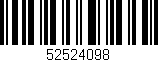 Código de barras (EAN, GTIN, SKU, ISBN): '52524098'