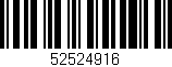 Código de barras (EAN, GTIN, SKU, ISBN): '52524916'