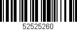 Código de barras (EAN, GTIN, SKU, ISBN): '52525260'