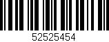Código de barras (EAN, GTIN, SKU, ISBN): '52525454'