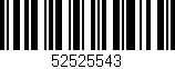 Código de barras (EAN, GTIN, SKU, ISBN): '52525543'