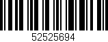 Código de barras (EAN, GTIN, SKU, ISBN): '52525694'