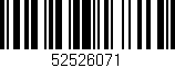 Código de barras (EAN, GTIN, SKU, ISBN): '52526071'