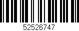 Código de barras (EAN, GTIN, SKU, ISBN): '52526747'