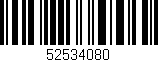 Código de barras (EAN, GTIN, SKU, ISBN): '52534080'