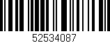 Código de barras (EAN, GTIN, SKU, ISBN): '52534087'