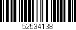 Código de barras (EAN, GTIN, SKU, ISBN): '52534138'