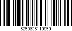 Código de barras (EAN, GTIN, SKU, ISBN): '5253635119950'