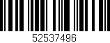 Código de barras (EAN, GTIN, SKU, ISBN): '52537496'