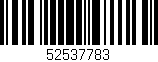 Código de barras (EAN, GTIN, SKU, ISBN): '52537783'