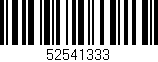 Código de barras (EAN, GTIN, SKU, ISBN): '52541333'