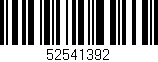 Código de barras (EAN, GTIN, SKU, ISBN): '52541392'