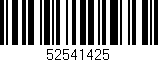 Código de barras (EAN, GTIN, SKU, ISBN): '52541425'