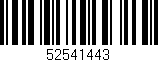 Código de barras (EAN, GTIN, SKU, ISBN): '52541443'