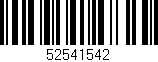 Código de barras (EAN, GTIN, SKU, ISBN): '52541542'