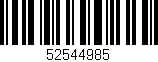 Código de barras (EAN, GTIN, SKU, ISBN): '52544985'