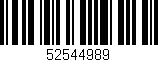 Código de barras (EAN, GTIN, SKU, ISBN): '52544989'