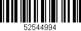 Código de barras (EAN, GTIN, SKU, ISBN): '52544994'